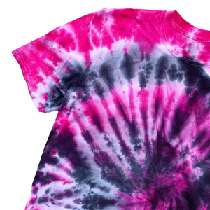 <b>Men's</b> <b>Tie</b> Dye Short Sleeve T-Shirt O-Neck Knitted Casual Regular Fit Pink <b>Black</b> White Pattern - Product Image 6