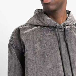 Custom Blank Vintage Distressed <b>Pullover</b> <b>Mens</b> Paint Splatter Winter Fleece Streetwear Hoodie No - Product Image 2