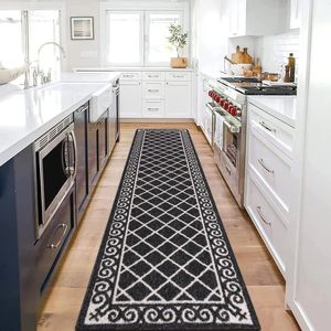 Washable Non-Skid Hallway <b>Runner</b> <b>Rug</b> Low Profile Kitchen Floor Doormat Door <b>Rugs</b> Entryway Mat for Hallway and La - Product Image 1
