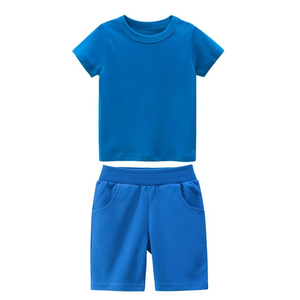 Wholesale <b>Set</b> of Casual Cotton Men's Summer Quick Dry Short Sleeve Shirts and Solid Colors Shorts Streetwear Two-Piece Outfits - Product Image 4