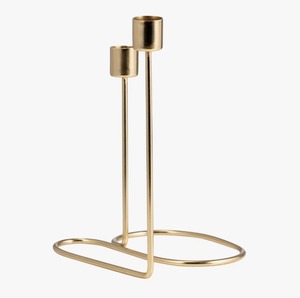 Support à bougie en laiton, forme cylindrique, durable, décoration d'intérieur, design moderne - Product Image 1