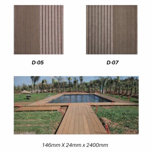 Nouveau revêtement de terrasse extérieur en WPC brun de luxe Vision |   Revêtement de sol composite à texture bois artisanale |   Décoration de jardin haut de gamme - Product Image 4