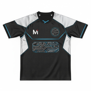 Ensemble d'uniformes de football entièrement sublimés sur mesure, maillot de football professionnel pour club, short 100% polyester, haute élasticité, respirant - Product Image 1