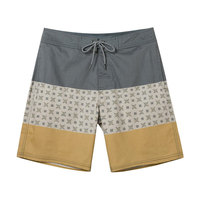 Shorts de bain décontractés pour hommes avec logo personnalisé, séchage rapide, respirants, en tissu tricoté écologique, taille haute avec cordon de serrage, été