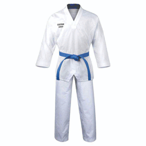 Uniformes de Taekwondo WTF Star Works, 380g, Poliéster y Algodón, Unisex, Logotipo Frontal Personalizado, Color Personalizado, Duradero, Cómodo, Secado Rápido - Product Image 3