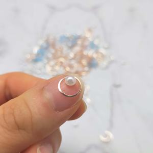 Nail Art Accessories 3D Butterfly Ice Transparent Pearl Metal <b>Eye</b> Makeup Stickers DIY Handmade Shiny Non-Toxic - Product Image 5