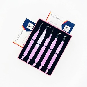 Pinzas para Pestañas Somofy Enterprises de Acero Inoxidable con Punta Suave, Juego de Precisión, Caja con Logotipo Personalizado, 10 mm, Agarre Perfecto, Recubiertas de Papel - Product Image 4