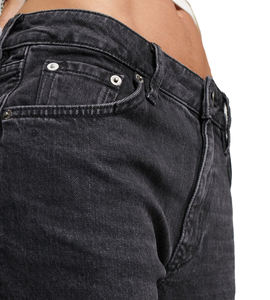 Jeans décontractés pour femmes, coupe skinny évasée, en denim de haute qualité, avec bas évasé large, pour la vente en gros - Product Image 4