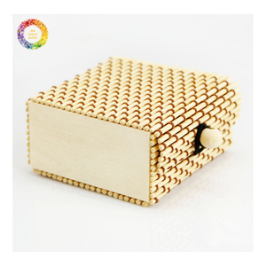 Boîte de rangement en bambou tissé écologique faite à la main, design rustique pour les cadeaux de thé, les bijoux, la décoration de la maison - Personnalisable - Product Image 2