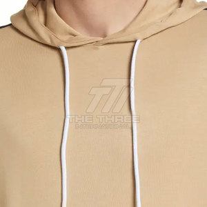 Wholesale Men Winter Casual Solid <b>Hoodies</b> and Shorts Sets 100% Cotton Breathable <b>Lightweight</b> Sportswear - Product Image 5