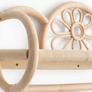 Estante de Mimbre Tejido a Mano Sostenible para Niños, Estante de Pared con Forma de Flor para Cuarto Infantil, Decoración Infantil de Mimbre Natural Hecha a Mano, Venta al por Mayor - Product Image 2