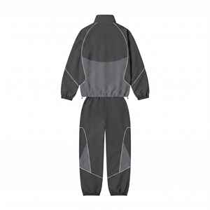 Conjunto Deportivo de Chaqueta Cortavientos de Nailon para Hombre, Talla Grande, Cuello Alto, para Correr, Entrenamiento, Fútbol, con Logotipo Personalizado - Product Image 6