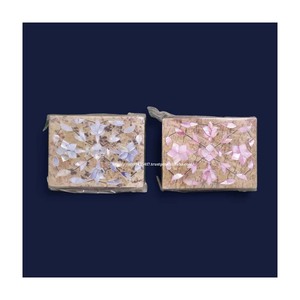 Boîtes à bijoux faites à la main en pierre polie incrustation de nacre naturelle à bas prix boîtes cadeaux prêtes à expédier - Product Image 1