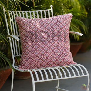 Funda de Almohada Floral Boho Estampada a Mano 100% Algodón Ridhi, Venta al por Mayor para Uso en Hogar y Hotel, para Dormitorio y Sofá - Product Image 5