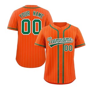 Maillots de baseball à manches courtes respirants de haute qualité, conception personnalisée OEM, impression par transfert thermique, couleurs personnalisées, t-shirt de baseball - Product Image 2