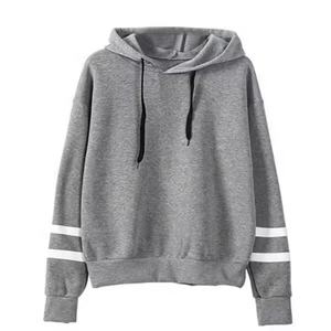 Wholesale Good Quality <b>Women</b> Pullover Hoodie Heavy Weight Oversize <b>White</b> Stripped Hoodie For Men And <b>Women</b> - Product Image 5