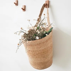 Decorative Set Of 2 Designer Hanging Macrame <b>Baskets</b> Ideal For Planter And Multi Purpose Wall Storage Organizer From India - Product Image 4