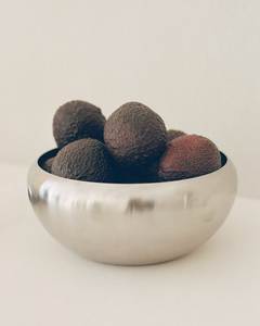 Grand saladier en acier inoxydable martelé, bol à fruits en métal pour table à manger, centre de table décoratif moderne pour cuisine - Product Image 6