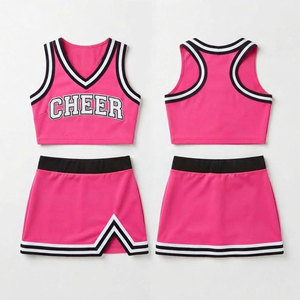 Crop top uniforme de cheerleading, vêtements d'équipe, imprimé personnalisé, léger, respirant, vêtements de sport - Product Image 1