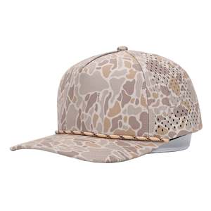 Casquette de golf structurée 5 panneaux rétro haut de gamme avec cordon, réglable, broderie 3D gonflée, respirante et imperméable pour l'été - Product Image 5