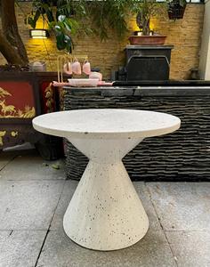 Mesa de Centro de Concreto con Patas de Madera Sólida, Moderna y Duradera para Sala de Estar y Oficina 2026 - Product Image 5