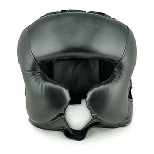 Protector de Cabeza Negro para Boxeo, Entrenamiento de MMA, Kickboxing, Sparring, Karate y Taekwondo, Ajustable - Product Image 2