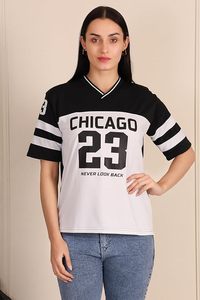 Camiseta Oversize de Algodón para Mujer, Estilo Holgado, Casual, con Hombros Caídos, Larga, para Chicas, Ropa Universitaria - Product Image 2