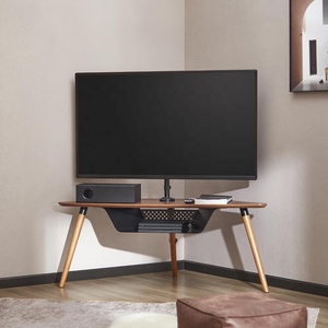 Modern Living Room Furniture Universal Swivel Wooden <strong>TV</strong> <strong>Corner</strong> <strong>Stand</strong> With Large Storage Compartment for 32"-65" <strong>TV</strong> - Product Image 3