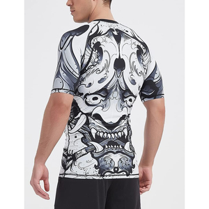 Fabricant de vêtements de sport à compression à séchage rapide, rashguard à manches courtes de qualité supérieure, fourniture en gros - Product Image 3