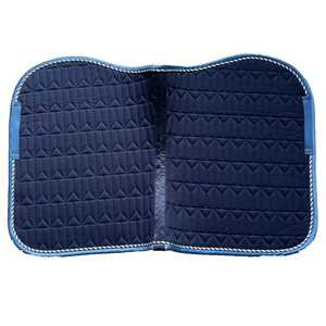 Fournisseur OEM, tapis de selle personnalisé avec logo, doublure en feutre absorbant les chocs, pour dressage anglais sur mesure. - Product Image 3