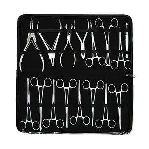 Kit d'outils professionnels de perçage corporel en acier inoxydable, ensemble d'instruments manuels avec poinçon dermique et forceps de perçage - Product Image 1