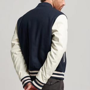 Chaqueta Varsity Personalizada para Hombre, Informal, Impermeable, Transpirable, para Invierno, Cálida, para Exteriores, con Exterior de Lana/Viscosa - Product Image 6