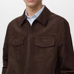 High Quality Casual Genuine Leather <b>Jacket</b> Men Custom logo Designer Blank Pure Plus Size Men's leather <b>jacket</b> for men - Product Image 4