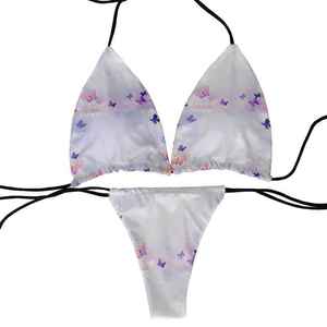 2026 Latest Custom New High Quality Breathable Beach Wear Sublimation Print Sexy Women's Swim Suit <b>Set</b> <b>Bikini</b> - Product Image 2