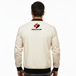 <b>Men</b>’s <b>Jacket</b> Leather Style <b>Jacket</b> Custom Logo <b>Lightweight</b> Zipper Bomber <b>Jacket</b> Casual Wear - Product Image 4