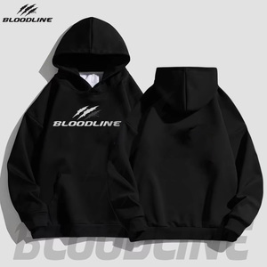 Sudadera con Capucha Unisex BLOODLINE Rosa, Logotipo Frontal, Antiarrugas, Secado Rápido, Transpirable, 100% Algodón Felpa, 370g, Corte Regular de Invierno - Product Image 4