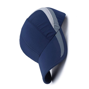NAQQASH SPORTS Unisex <b>Navy</b> Blue 6-Panel <b>Baseball</b> <b>Cap</b> 100% Cotton Breathable Mesh Fitted Metal Buckle Sporty Outdoor Spring - Product Image 5