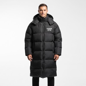 <b>Men</b> <b>Long</b> Puffer Jacket Hooded Custom Heavyweight Winter <b>Coat</b> Windproof Warm Outdoor Winter Wear - Product Image 5