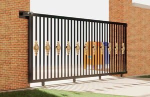 Panneaux de clôture extérieurs décoratifs en fer forgé thermolaqué de 1,8 m, robustes, en métal, pour jardin, cour et usage résidentiel - Product Image 5