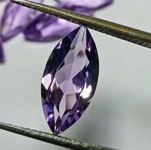 Pierres précieuses d'améthyste naturelle, taille marquise, du Brésil, haute qualité, pierres lâches pour la fabrication de bijoux, conception de pendentifs et bagues - Product Image 2