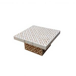 Exhibición Rectangular Top Cupcakes Pastelería Cake Stand Incrustaciones de hueso decorativas Herramienta de pastel natural Tasas competitivas - Product Image 1