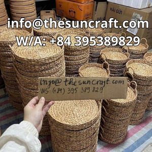 Deluxe Seagrass Tray Eco-Friendly Storage <b>Basket</b> For Guest Bedding Essentials And Extra <b>Linens</b> - Product Image 5