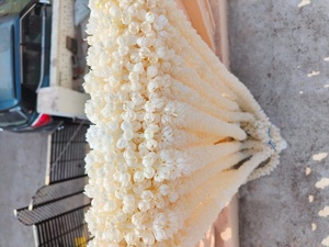 Guirnalda decorativa blanca Mogra para colgar en la pared decoración de la pared templo telón de fondo Mandap decoración de la boda del sur de la India - Product Image 2