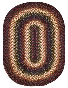 Tapete de juta trançado de cor personalizada, tapete de chão em forma oval com tamanho personalizado para uso em hotel e sala de estar