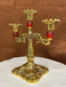 Portavelas de luz de té, candelabro de plata antigua para decoración de boda, candelabro de metal animal, decoración antigua - Product Image 5