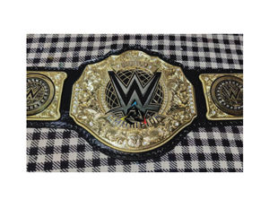 Cinturón de Campeonato de Lucha Libre Clásico Personalizado de Peso Pesado Mundial – Placas de Oro Premium, Correa de Cuero Negro - Product Image 1