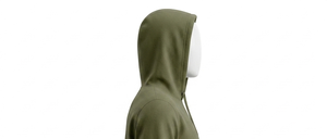Sudadera con Capucha Verde Oliva para Hombre, Corte Regular, Tejido de Algodón, Informal, con Bolsillo Delantero, para Otoño - Product Image 6