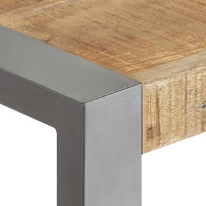 Tavolo da pranzo in legno massello di Mango grezzo 23.6 \ "x23.6 \" x29.5 \ "-elegante e resistente - Product Image 3