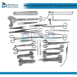 High Quality 81pcs Manual Basic Laparotomy Surgical <b>Instruments</b> Set CE Certified General Surgery <b>Laparoscopic</b> <b>Instruments</b> - Product Image 2