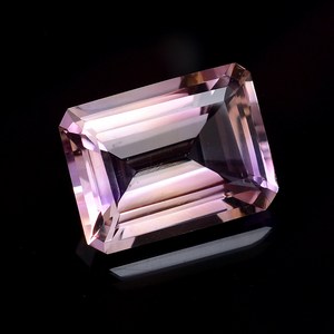 Ametrina AAA+ de 13x17.40mm, piedra facetada de corte octogonal, ametrina bicolor natural, gema semipreciosa de corte octogonal para joyería. - Product Image 2